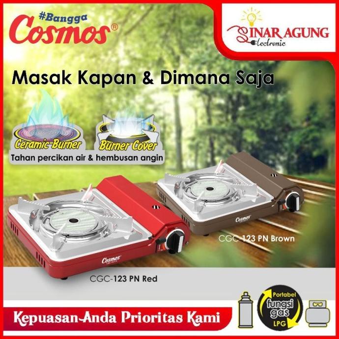 Sale COSMOS KOMPOR GAS PORTABEL CGC 123PN / CGC123PN 1 TUNGKU 100% ORI /PERALATAN MASAK SET/PANCI PR