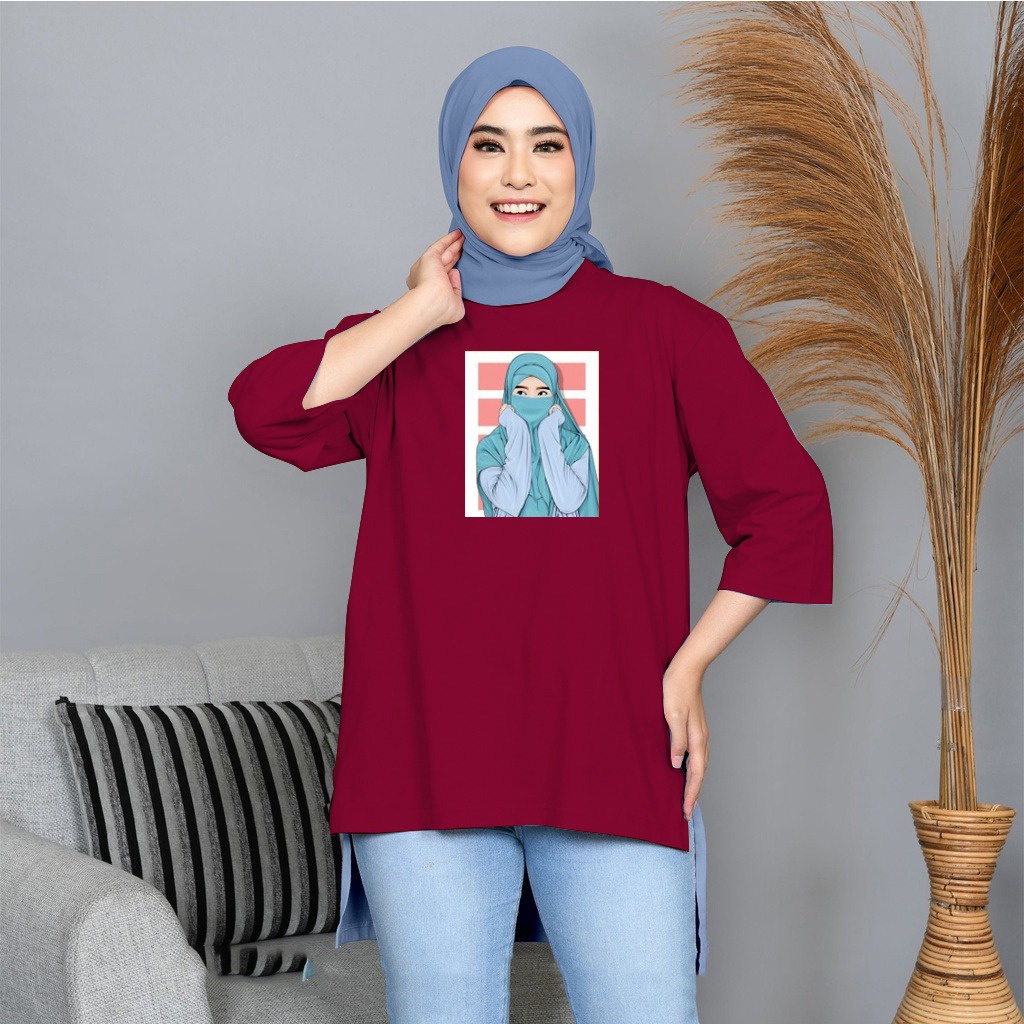 FC - TUNIK BASIC OVERSIZE WANITA HIJAB'S VARIASI 0110 DTF