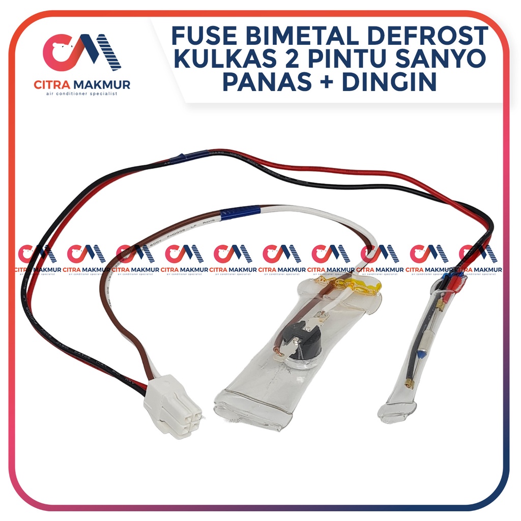 Defrost Bimetal Fuse Sanyo Aqua Double Kulkas 2 pintu Dobel Panas dan Dingin semua merk Fius Pius Sensor Suhu