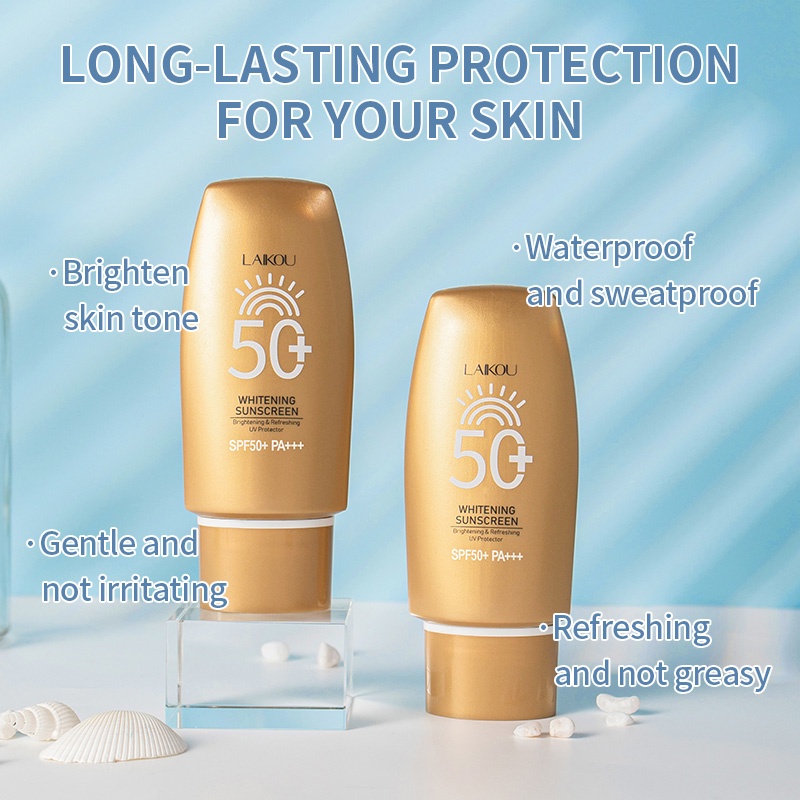 LAIKOU Brightening Sunscreen Melindungi dari Sinar Matahari Sunblock Spf 50 Sun Cream Wajah dan Tubuh