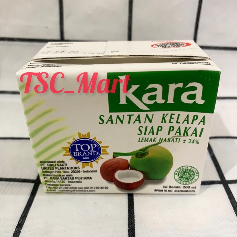 

KARA Santan Kelapa (Coconut Cream) 200 ml / Santan Sun Kara 200ml / Kara Santan Hijau 200ml