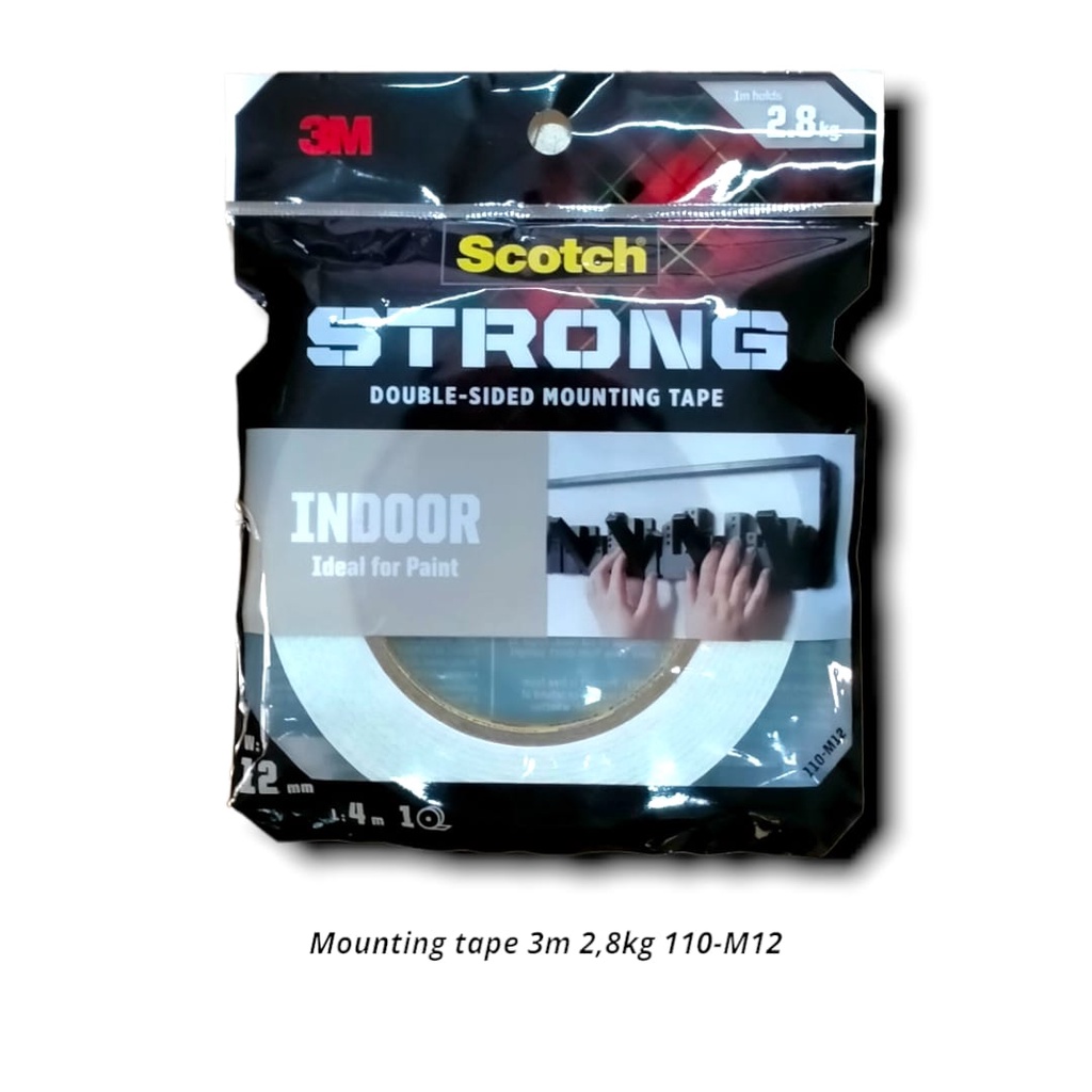

DOUBLE SIDE MOUNTING FOAM TAPE BUSA 3M SCOTCH INDOOR 12MM STRONG SERBAGUNA