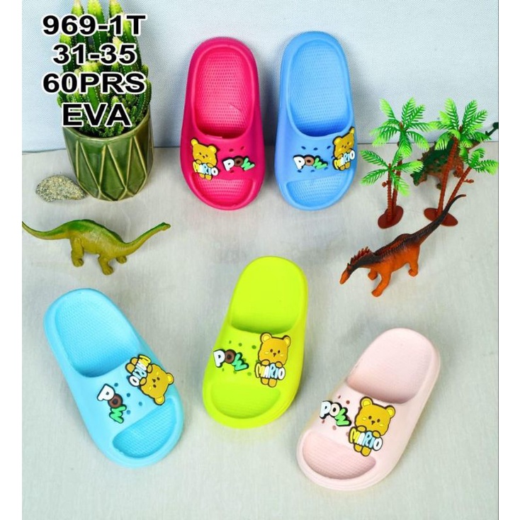 SANDAL SLOP ANAK PEREMPUAN LAKI LAKI MOTIF MARIO SANDAL IMPORT SLIP ON ANAK UNISEX JIBBITZ