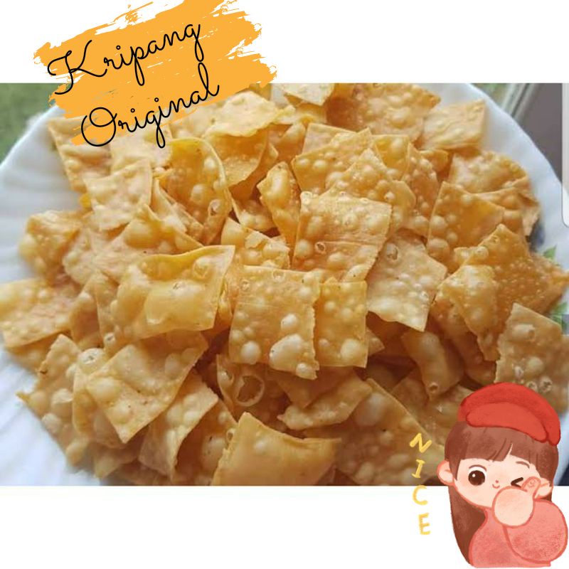 

kripik pangsit rasa original / keripik pangsit / keripik goreng/keripik pangsit varian rasa