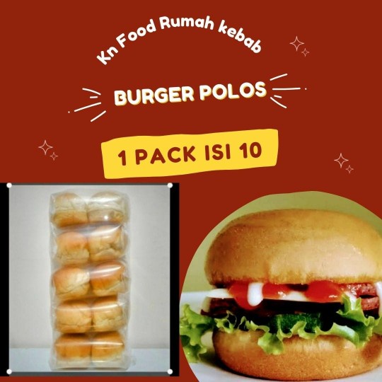 

Roti Burger Reguler -Roti Burger polos -10 Pcs Bun Burger -KHUSUS GO JEK