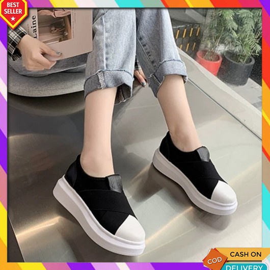 Wedges Wanita Ibu Terbaru 2023 Sepatu Wedjes Kekinian Wijes Murah Wadges Korean Style Bridesmaid Sep