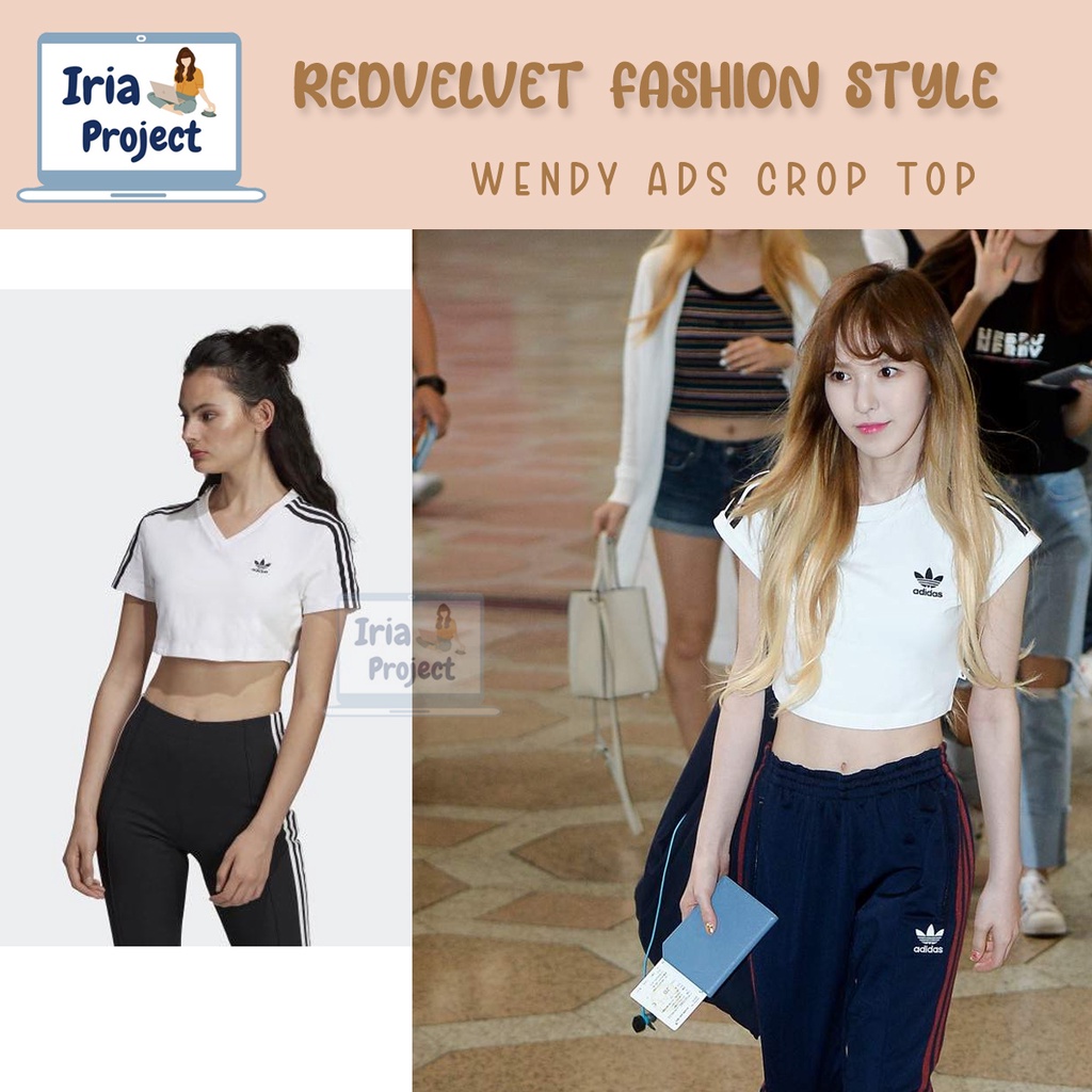 Wendy Red Velvet Fashion Airport - Crop Sport Adss