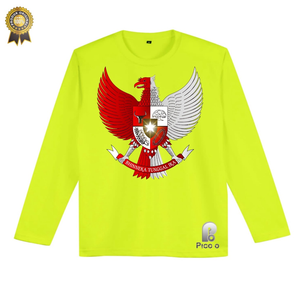 KAOS ATASAN ANAK LENGAN PANJANG MOTIF BURUNG GARUDA Unisex