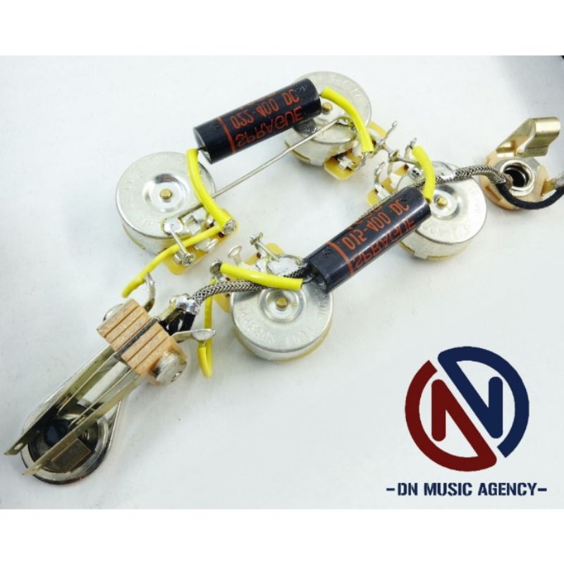 wiring gitar set potensio jack kapasitor mojotone style gibson SG historic premium original prewired gitar