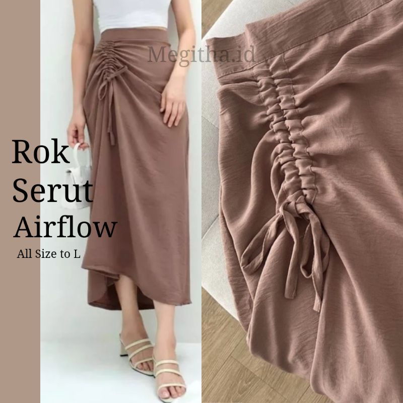 rok serut crinkle | crinkle skirt | serut serut airflow