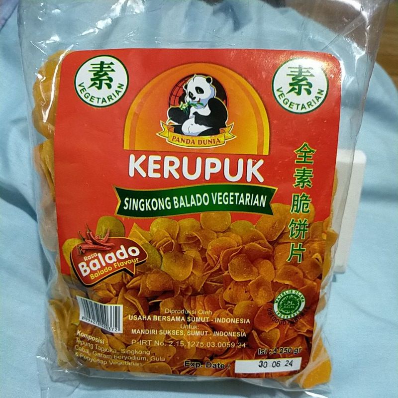 

panda dunia kerupuk singkong balado