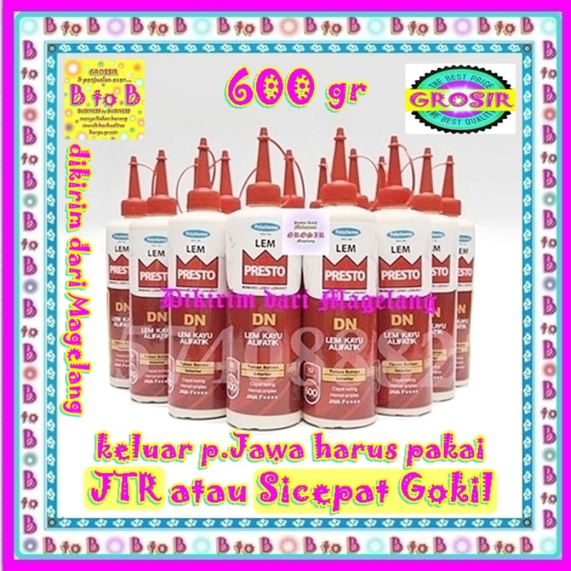 

Lem Presto DN 600gr - Lem Presto WRG 600gr - Presto DN 250gr - Lem Taiyo 25ml - Taiyo Jumbo 25ml - Lem alteco Taiyo