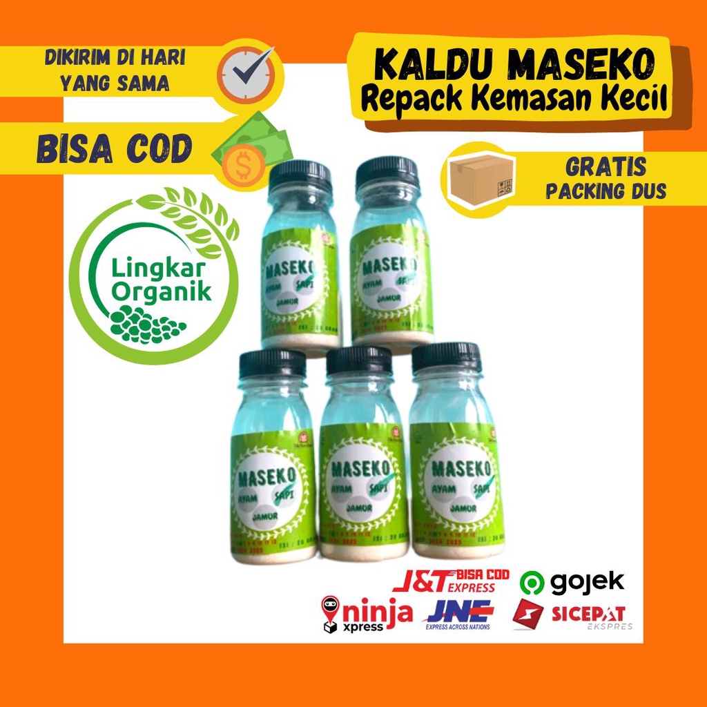 Kaldu Maseko Lingkar Organik Sapi Ayam Jamur Daun Kelor Alami Sachet Refill Refill Botol