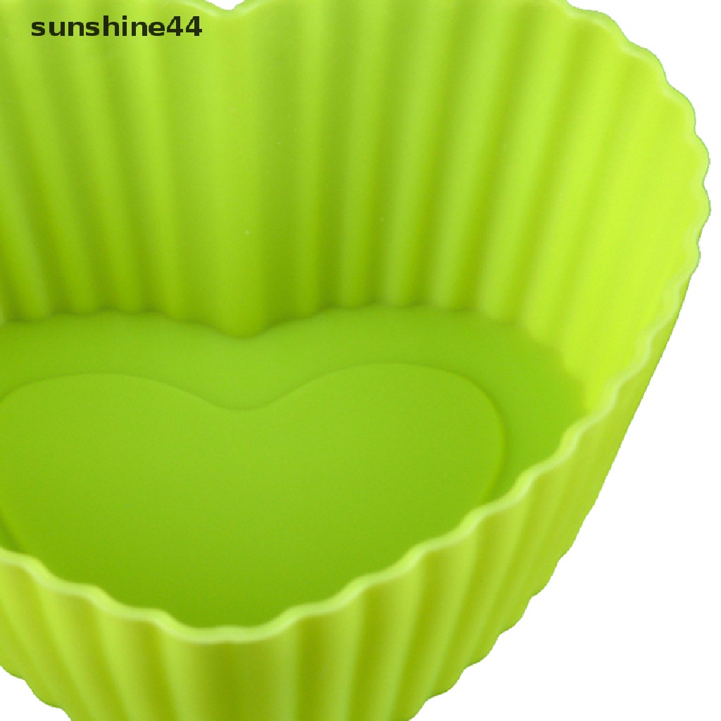 Sunshine Cetakan Cupcake Bahan Silikon Warna-Warni