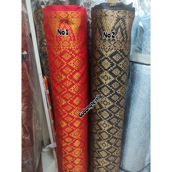 TYH BAHAN SONGKET PALEMBANG /SONGKET SEMI PALEMBANG METERAN