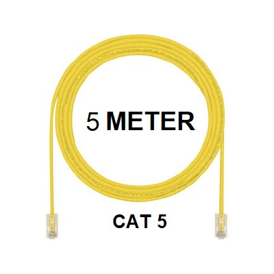 Inotrix 5M-UC5 Pathcord Kabel LAN 5M Internet RJ45 5 Meter Cat 5 Cat5 Cat 5e Cat5e M