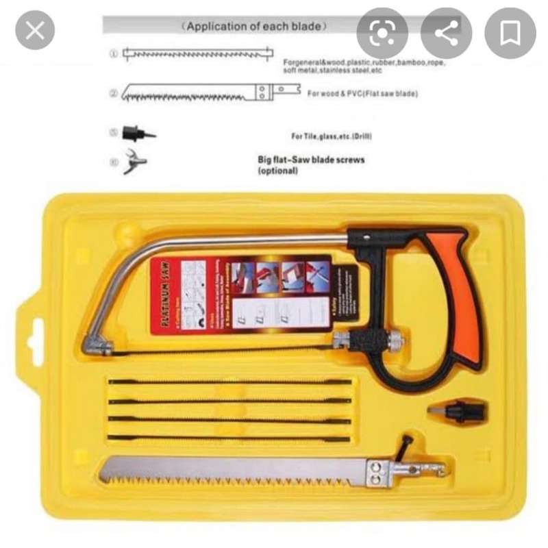 Gergaji multi fungsi, Gergaji sebaguna, Gergaji tangan