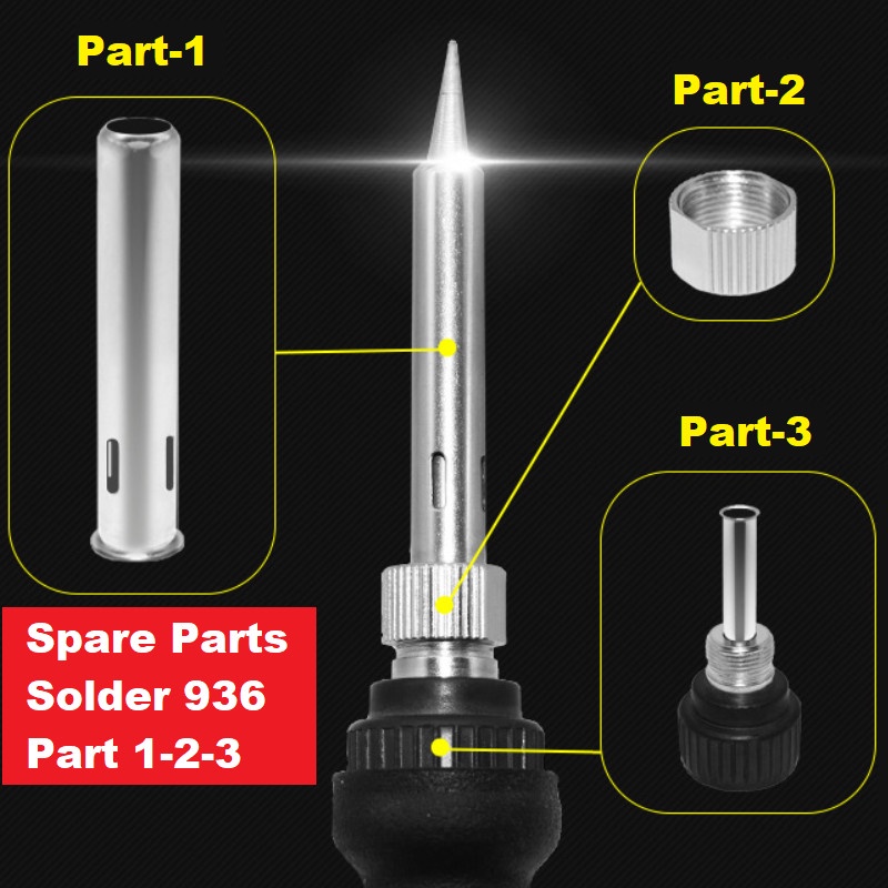 Set Spare Parts Solder Tool 936, Heater Barrel Soldering Iron Handle