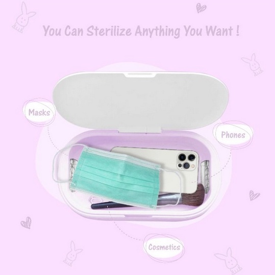 Ersie Round Multifunction Sterilizer - Sterilizer Travel Botol Phone Dan Peralatan Makan Mainan Anak Bayi