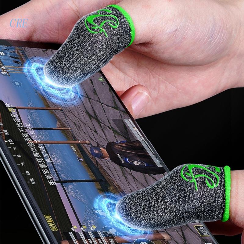 Cre 2pcs Sarung Tangan Touch Screen Anti Keringat Sensitivitas Tinggi Untuk Game