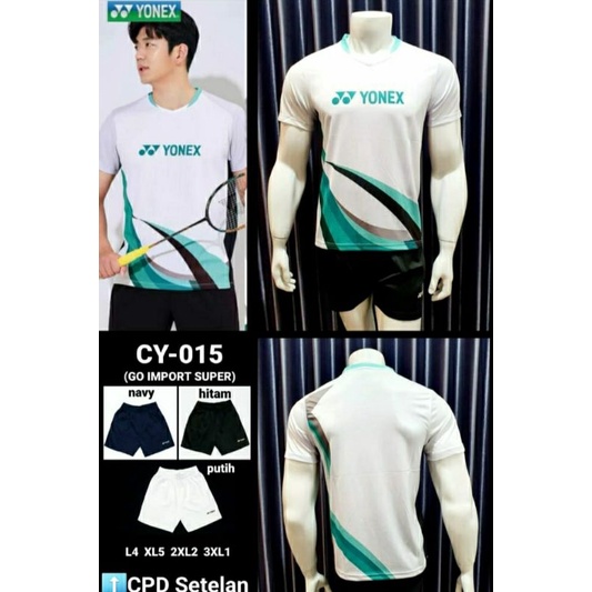 Jersey Badminton Yonex LYD 6128 Grade Ori Import  Kaos badminton yonex import kaos bulutangkis impor