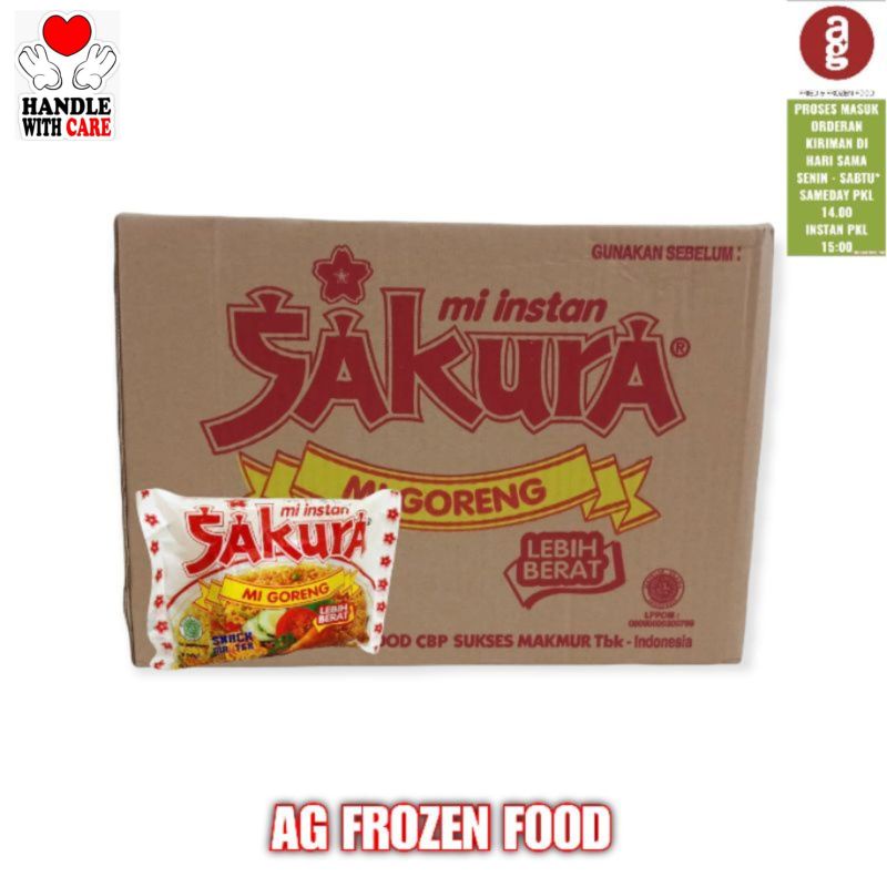 

Sakura Mie Instan Goreng isi 40 pcs / Dus dan banded isi 5 pcs