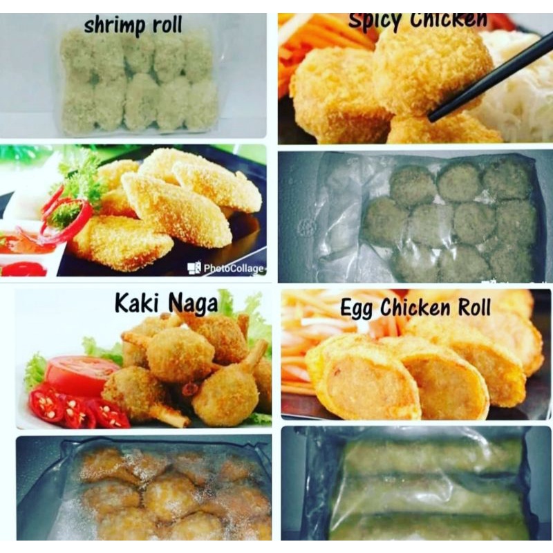 

Aneka Bento Shimp Roll/Egg Chicken/Spicy Chicken/Kaki Naga/Chicken Katsu