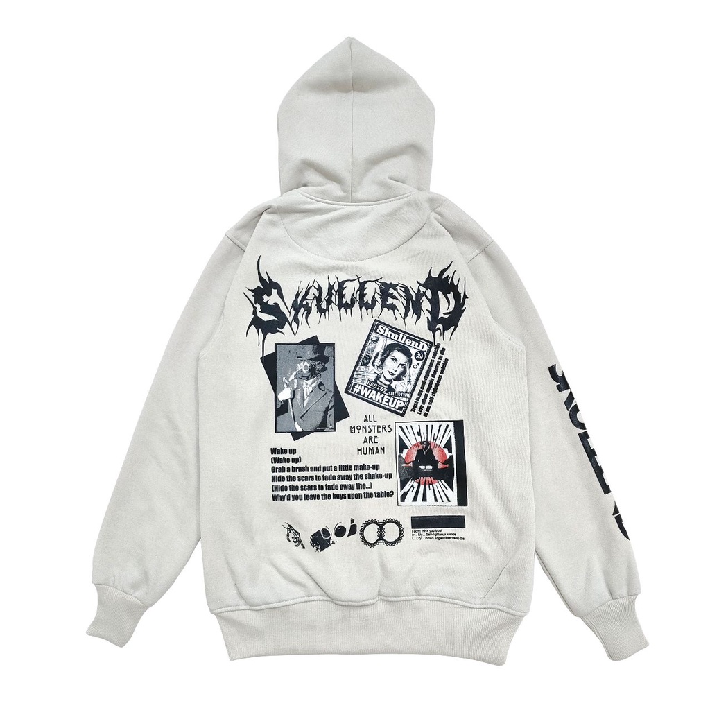 SKULLEND Hoodie Pria Wanita Sweatshirt Jaket Jumper Oversize Plastisol