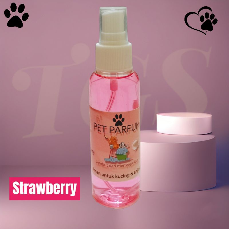 PARFUM HEWAN KUCING STRAWBERRY 100ml