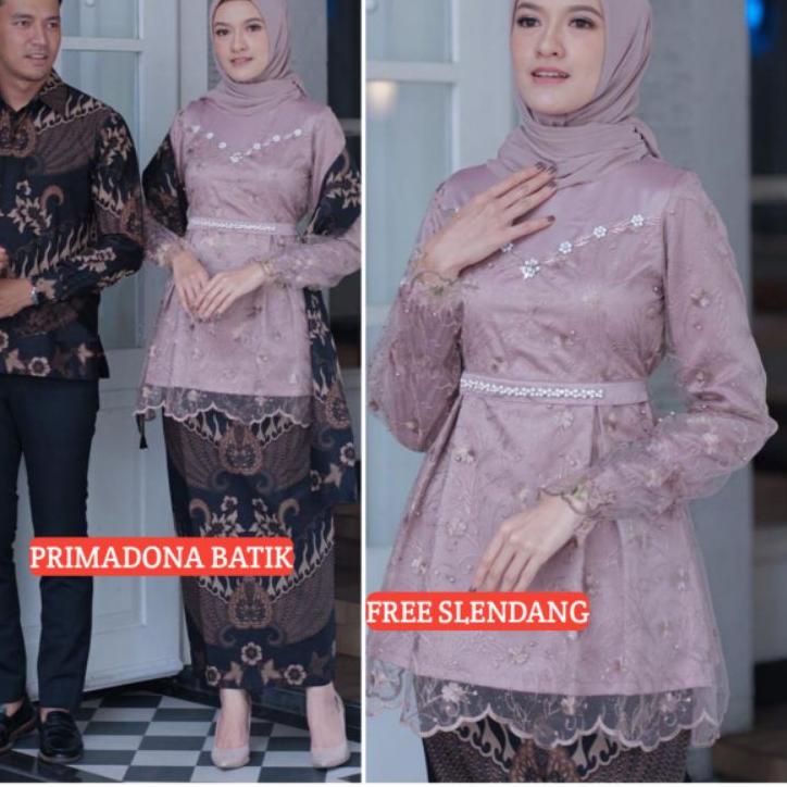 Murah Couple Kebaya Modern Baju Wisuda Tunangan Lamaran Terbaru Baju Batik Brokat Couple arunika