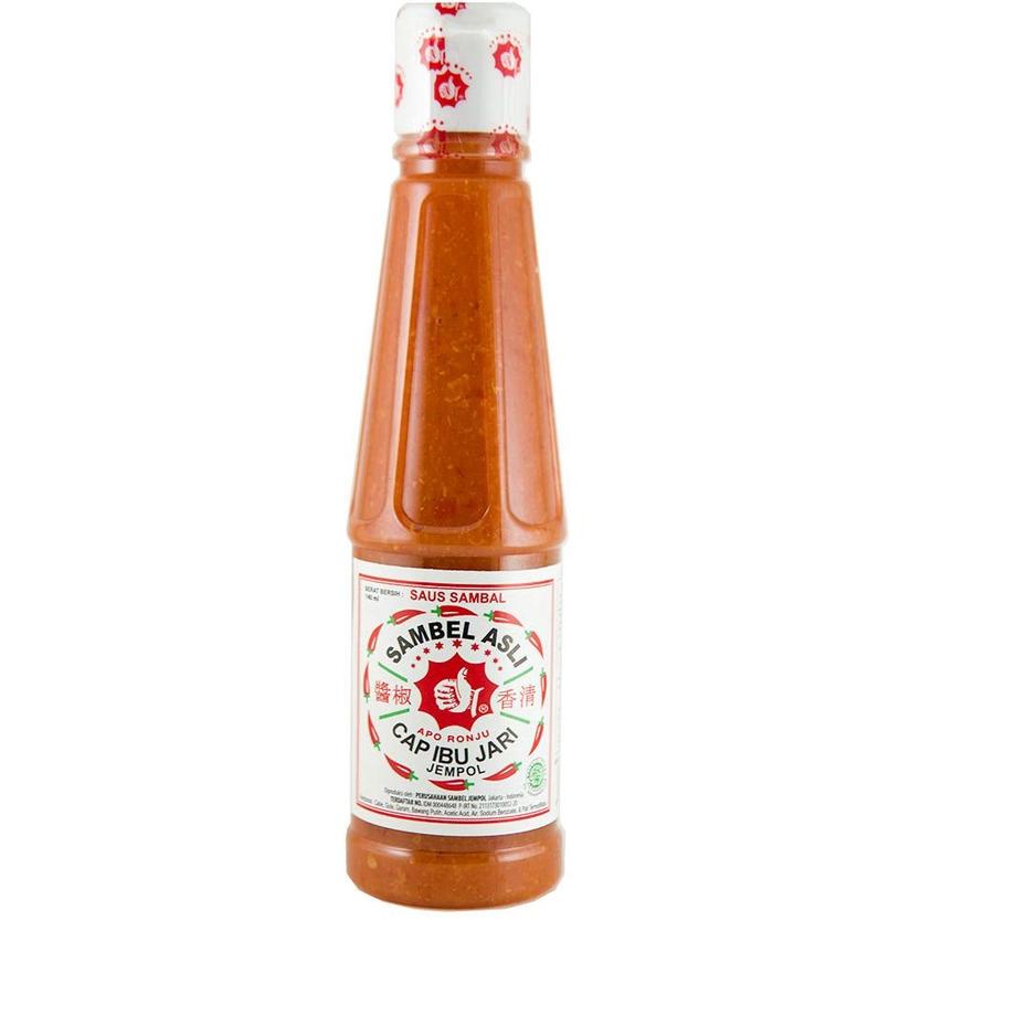 

Fresh Product--[HALAL] Saus Sambal Asli Cap Jempol Ibu Jari 140ml (K) Saus Cabe Saos Sambel Botol Kecil