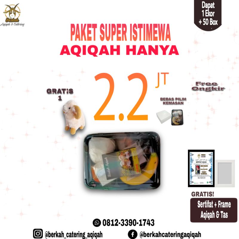 

Paket Aqiqah Super Istimewa