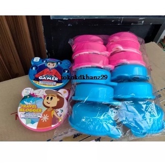 Lunch Box / Kotak Box Roti 300ml / Tempat Makan anak Murah / Kado Souvenir ultah