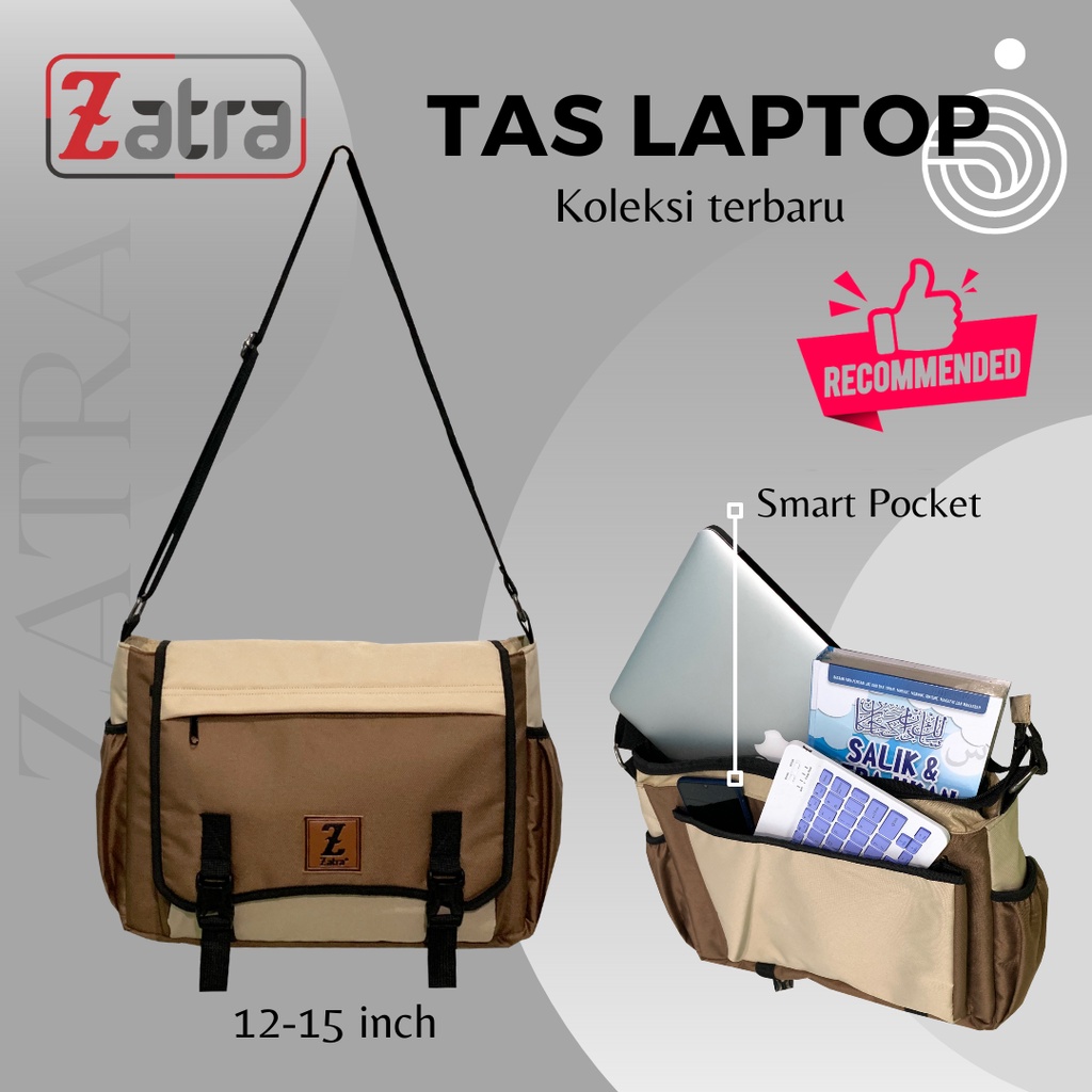 TAS SELEMPANG SLINGBAG LAPTOP 15in BAHAN TEBAL KUAT