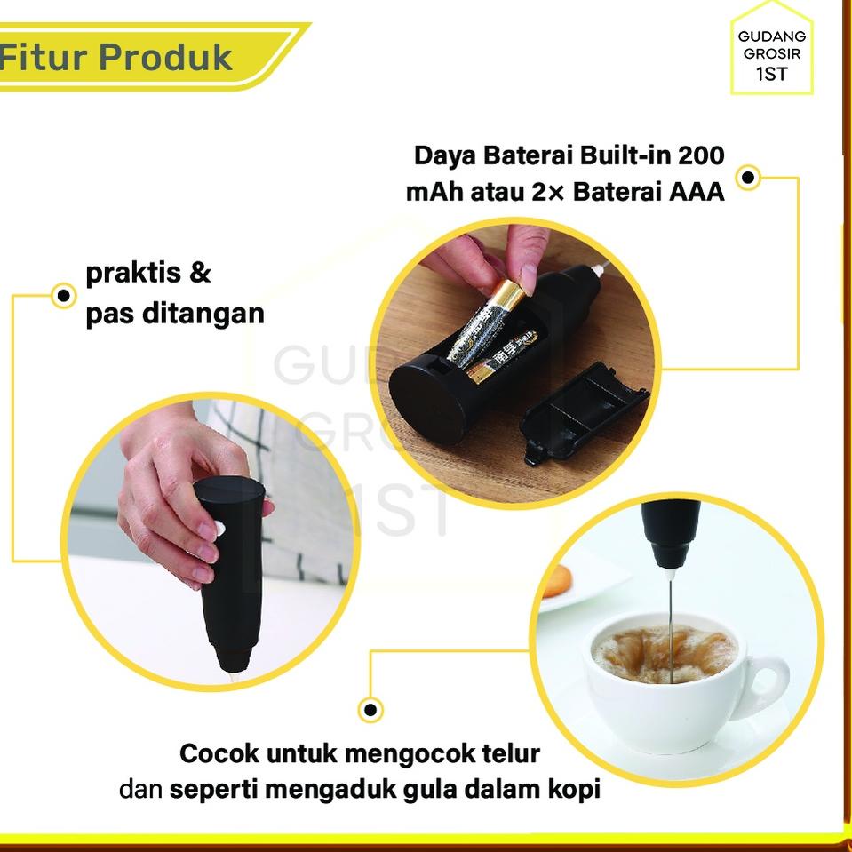[114] Mini Mixer | Mini Hand Mixer Portable | Pengaduk Teh | Pengaduk Kopi | Pengaduk Kecil SUP6