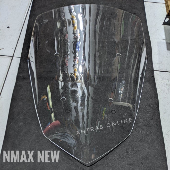 visor nmax new 2020 2021 model standar bening dan smoke - windshield - bening