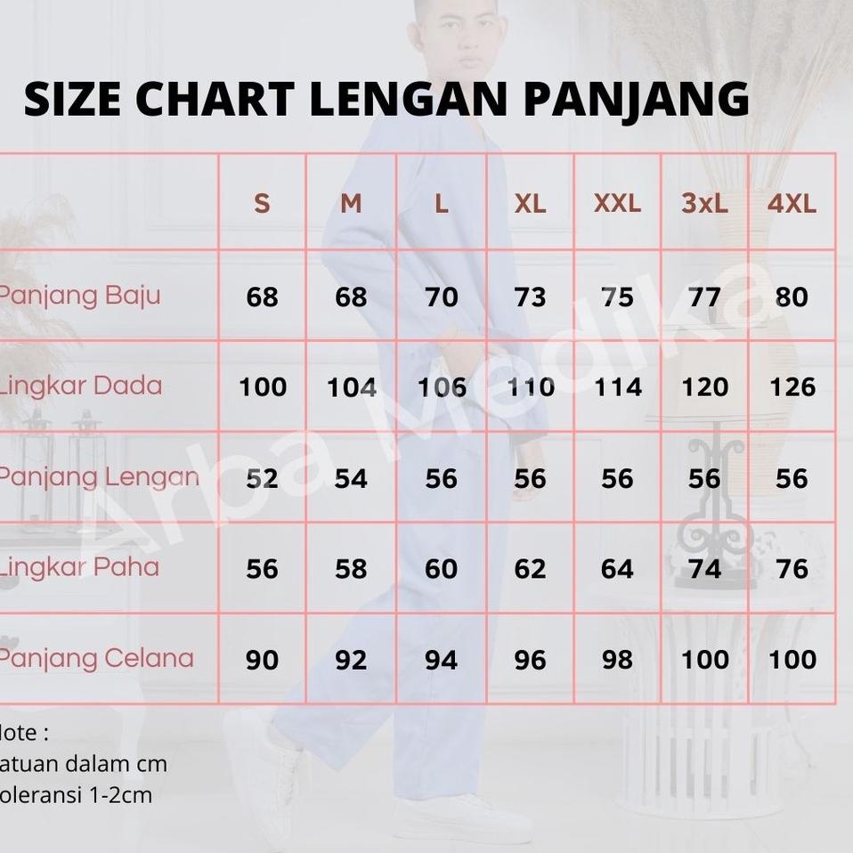 {MJW.18Oc22ᴮ} Baju OK OKA dokter jaga perawat petugas medis LENGAN PANJANG KARET Arba Medika Origina