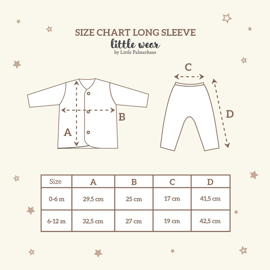 Little Palmerhaus Little Wear Long Sleeve NEW - Stelan Baju Anak isi 3 (LPH-WLS)