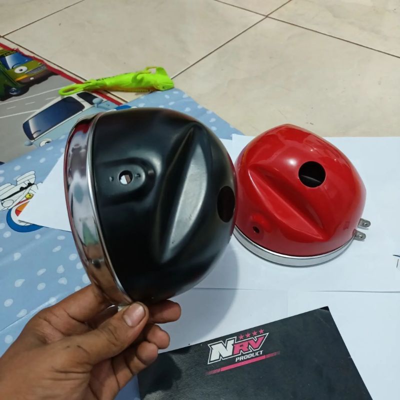 BATOK LAMPU DEPAN HONDA CB125 CB100 ORIGINAL QUALITY MERAH & HITAM