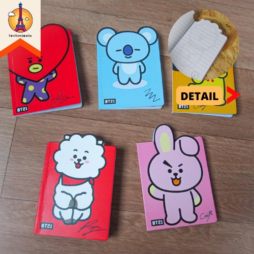 Buku Tulis Diary A6 Gambar BT21 Buku Diary BT21 BTS Best Gift Present For Birthday Event Souvenir Al