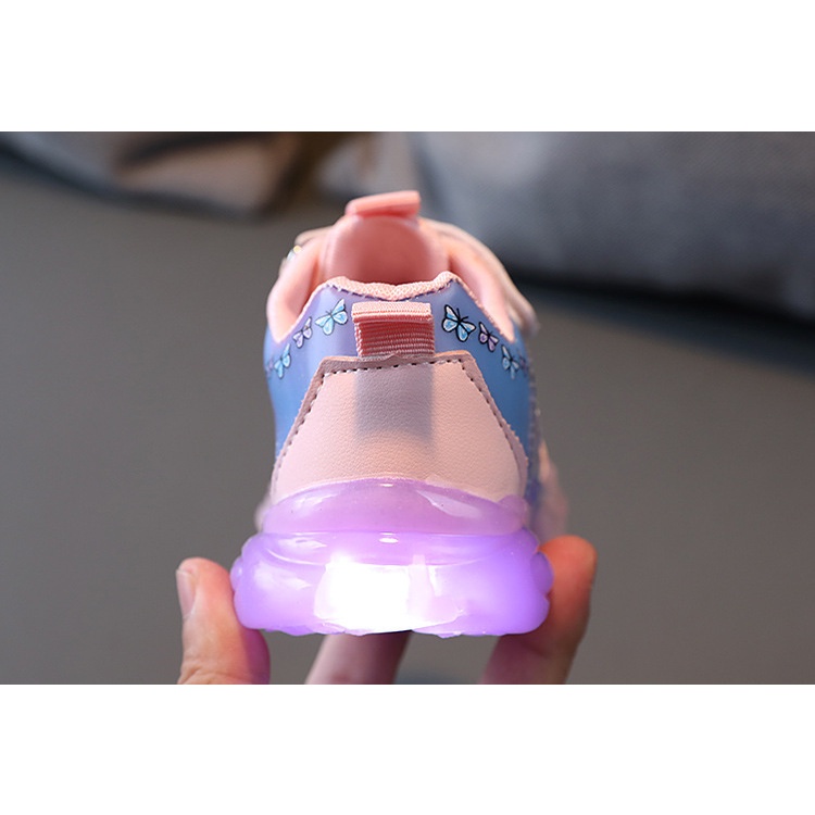 Sepatu Sneaker Anak Perempuan - Sepatu Anak Laki Laki Ultra Light Super LED Sport Import RARA Running Shoes