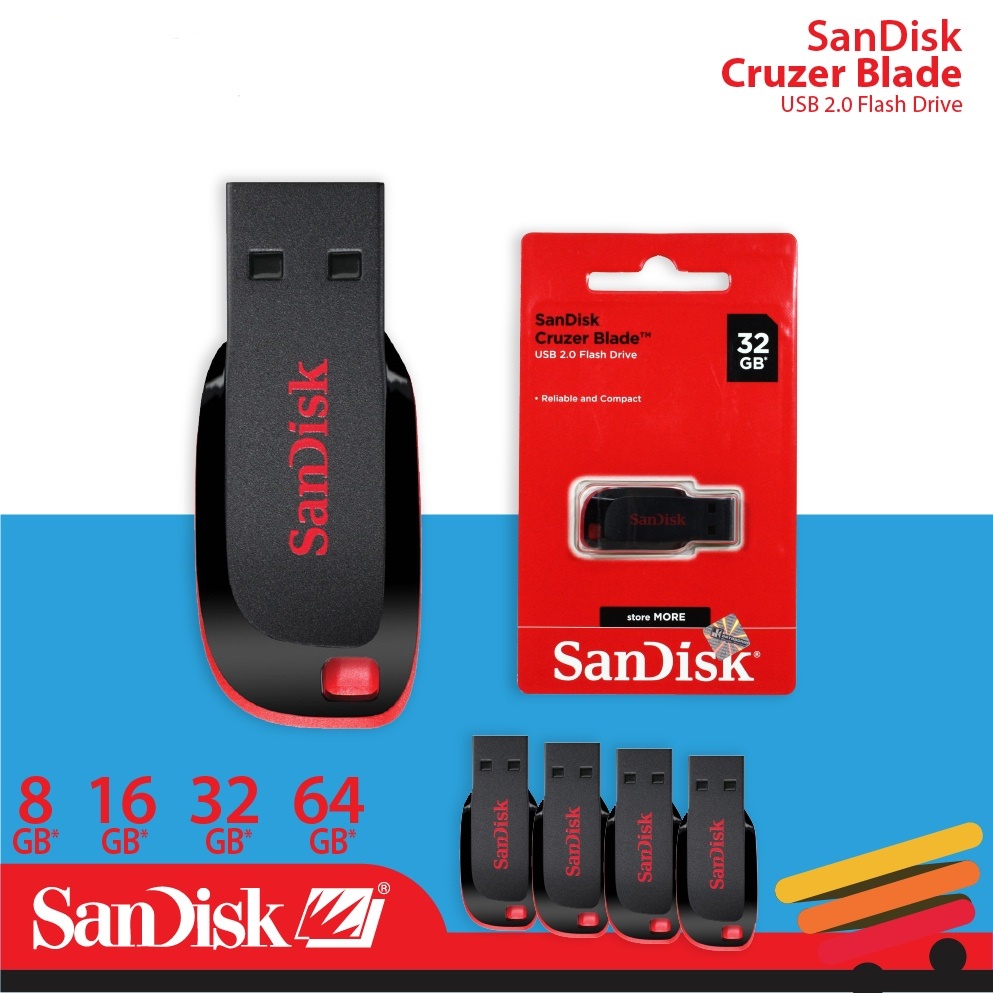 Flash disk Sandisk CZ50 8GB Original SanDisk - 1FDSACZ508G