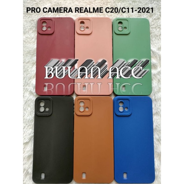 Softcase Pro Camera Realme C20/C11-2021 Candy Case full Color Silicon Tpu