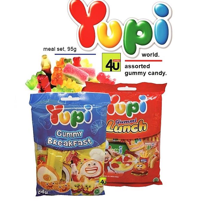 

Lariz manis--YUPI - BREAKFAST and LUNCH Gummy Candy Pack - 95 gr MEAL SET