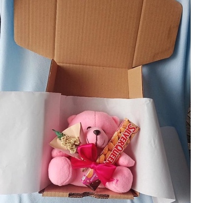

Hampers mini boneka murah | hadiah ulang tahun | Boneka + Coklat | Gift murah
