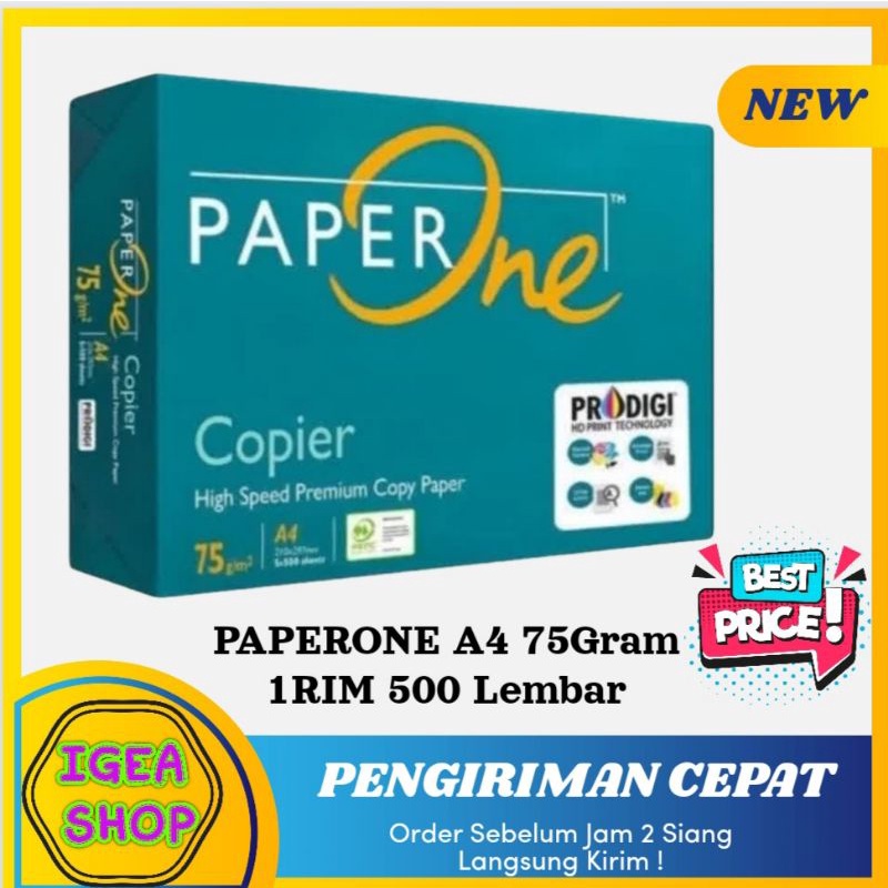 

Kertas HVS A4 75 Gram 1RIM (500 Lembar)
