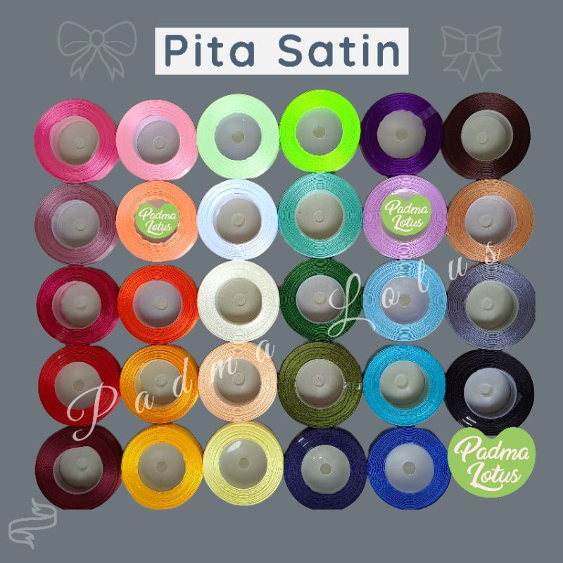 Pita Satin 1 Inch 1 Roll 2,5cm soft and pita metalik