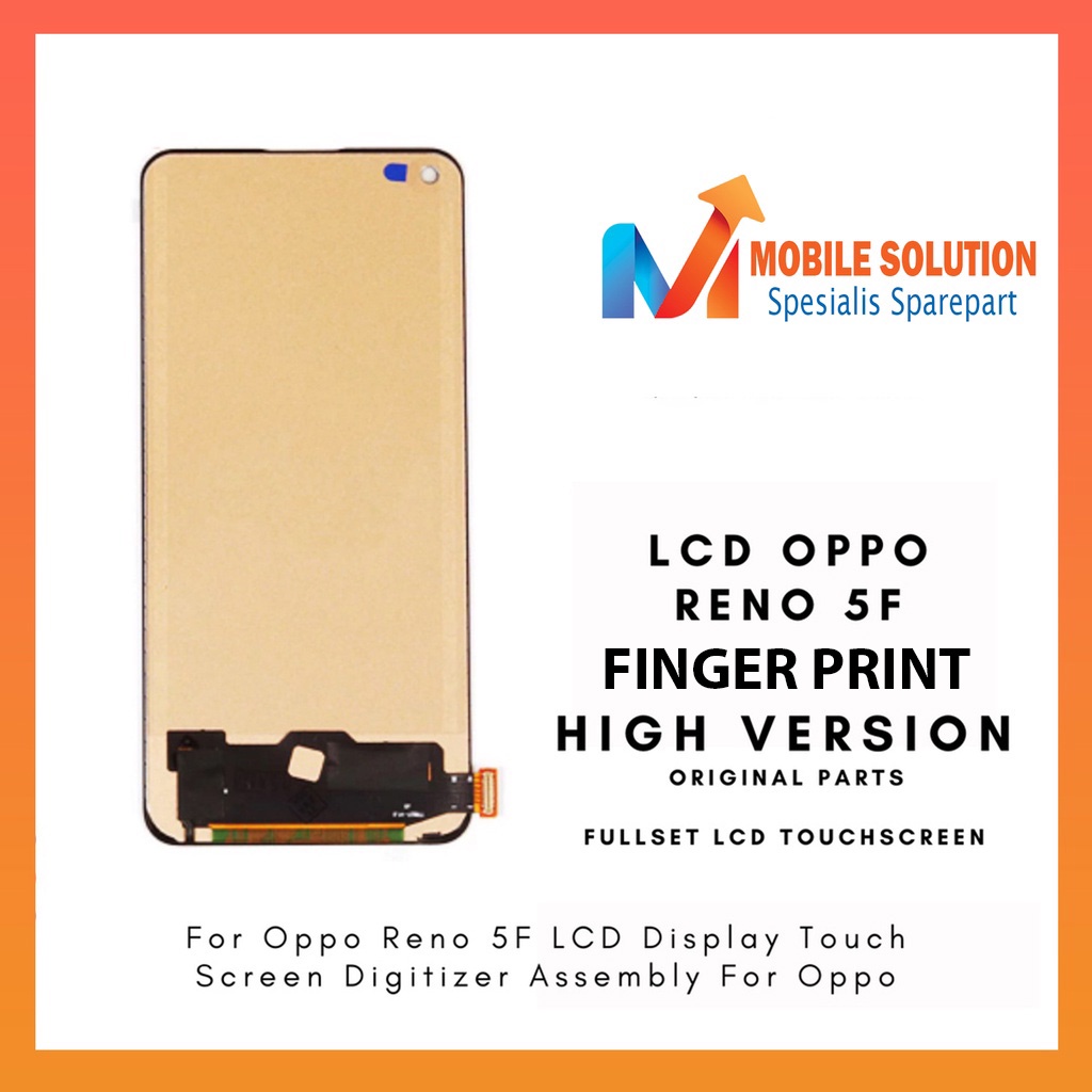 Grosir LCD Oppo Reno 5F Support FINGER PRINT ORIGINAL 100% Fullset Touchscreen - Parts Kompatible Dengan Produk Oppo Garansi 1 Bulan + Packing