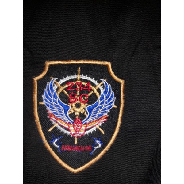 Logo bordir 234SC buat dilengan