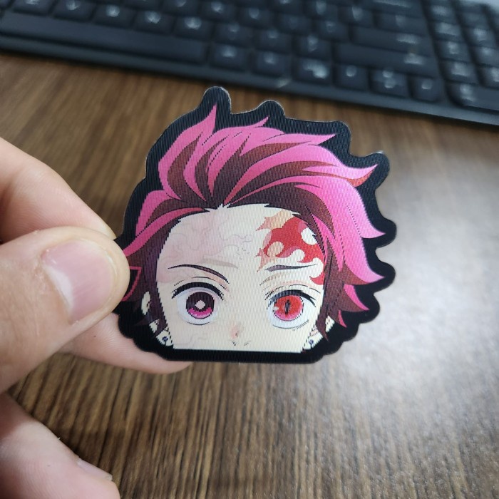 

STIKER 3D MOTION LENTICULAR ANIME - DK0159 - Demon Slayer - Tanjiro